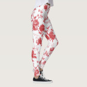 Rosenrot Floral Leggings (Rechts)