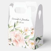 Rosenrot und Eukalyptus-Grüne Hochzeit Geschenkschachtel (Geöffnet)