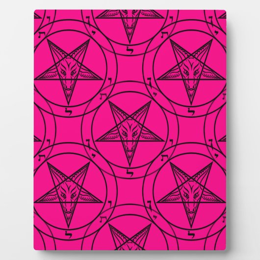 rosenroter Baphomet Fotoplatte (Vorderseite)