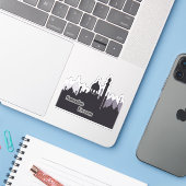 Rosenschildkröte Aufkleber (Laptop mit iPhone)