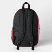 Rosenschleier Bedruckter Rucksack (Rückseite)