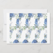 Rosenschmetterlinge Beerdigung von Lesezeichen Einladung (Rückseite)