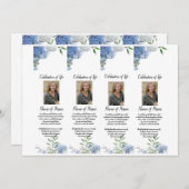 Rosenschmetterlinge Beerdigung von Lesezeichen Einladung (Vorne/Hinten)