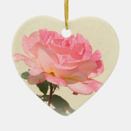 Rosenschmuck Keramik Ornament (Vorne)