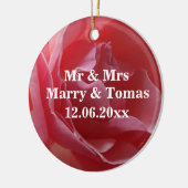 Rosenschmuck Keramik Ornament (Links)