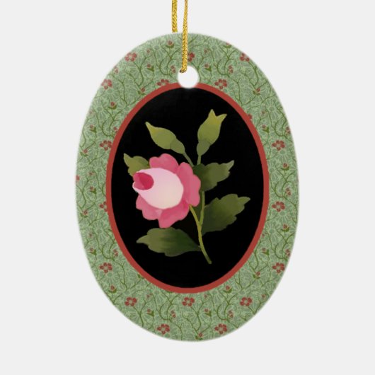 Rosenschmuck Keramikornament (Hinten)