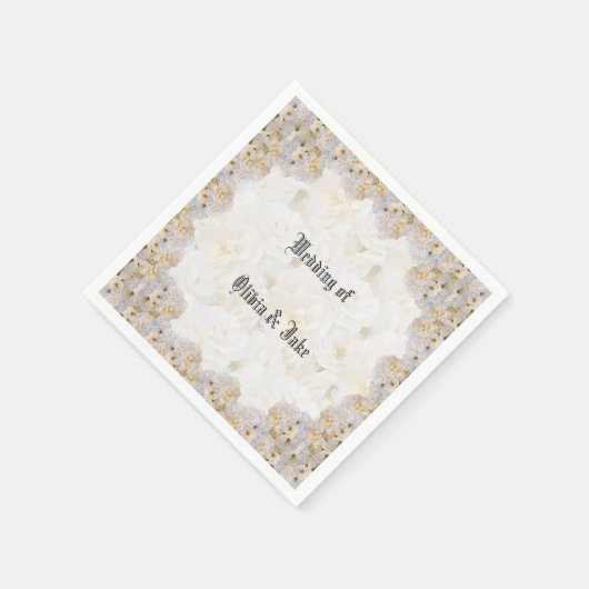 Rosenserviere Serviette (Ecke)