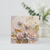 Rosenskulptur in Rosa (Stehend Vorderseite)