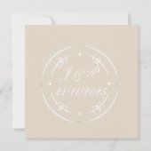 Rosenskulptur in Rosa Ankündigung (Rückseite)