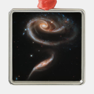 Rosenspiralgalaxien Ornament Aus Metall