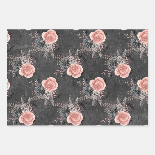 Rosensteine aus Rosenholz Geschenkpapier Set (Vorderseite 2)