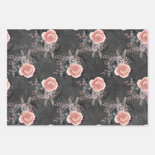 Rosensteine aus Rosenholz Geschenkpapier Set