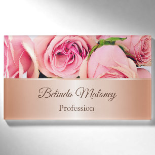 Rosensteine Rose Gold Namenschild