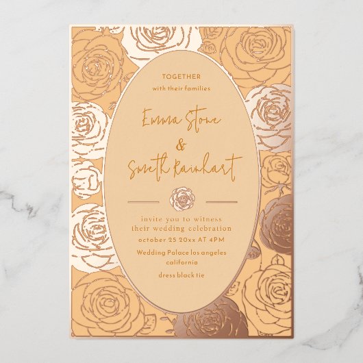 Rosenstöcke Einladung (Vorderseite)