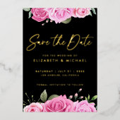 Rosenstöcke speichern das Datum der Einladung (Vorderseite)