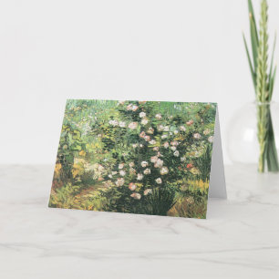 Rosenstrauch in Blüten von Vincent van Gogh Karte