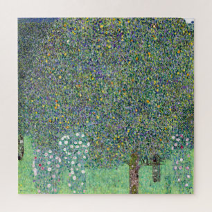 Rosensträucher unter Bäumen, Gustav Klimt Puzzle