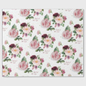Rosenstrauß Geschenkpapier (Flach)