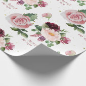 Rosenstrauß Geschenkpapier (Ecke)