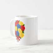 Rosenstrauß-Klassiktasse Kaffeetasse (Vorderseite Links)