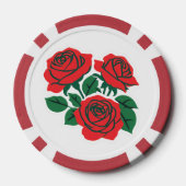 Rosenstrauß Pokerchips (Rückseite)