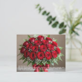 Rosensymbolik Postkarte (Stehend Vorderseite)