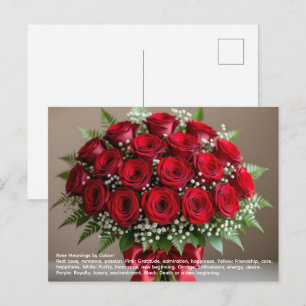 Rosensymbolik Postkarte