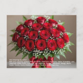 Rosensymbolik Postkarte (Vorderseite)