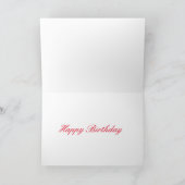 Rosentau-Geburtstagskarte Karte (Innenseite)