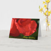 Rosentau-Geburtstagskarte Karte (Gelbe Blume)