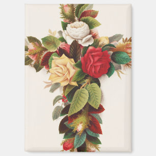 Rosentreuz, viktorianische Ära Illustration Magnet