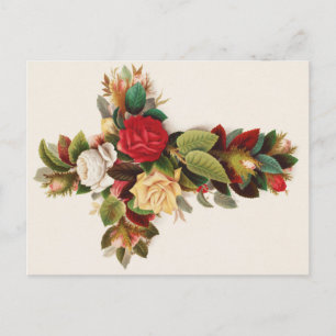 Rosentreuz, viktorianische Ära Illustration Postkarte