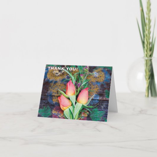 Rosentrio, vielen Dank - Note Card Dankeskarte (Vorderseite)