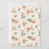 Rosenüberraschung Flora 70. Geburtstag Einladung (Rückseite)