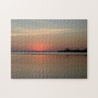 Rosenuntergang-Wasser-Jigsaw-Puzzle Puzzle