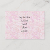 Rosenuntergrund Visitenkarte (Rückseite)