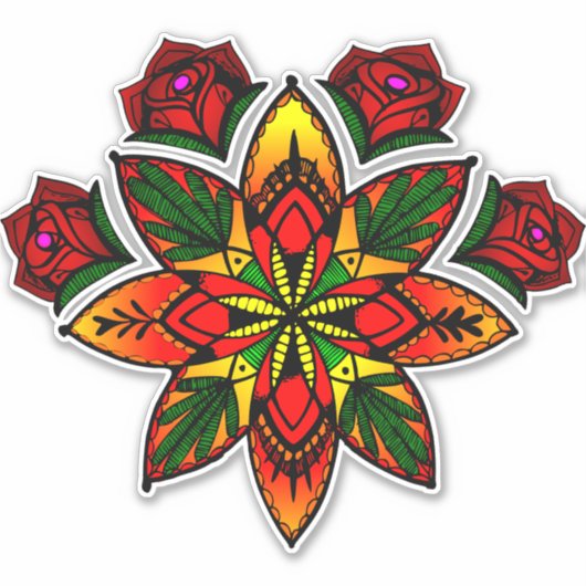 Rosenwanne Aufkleber (Vorderseite)