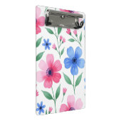 Rosenwasser-Blüten-Delight Mini Klemmbrett (Schrägansicht)