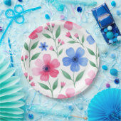 Rosenwasser-Blüten-Delight Pappteller (Party)