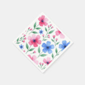Rosenwasser-Blüten-Delight Serviette (Ecke)