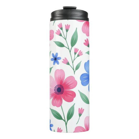 Rosenwasser-Blüten-Delight Thermosbecher (Vorderseite)