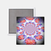 Rosenwirbeln Magnet (Vorderseite/Rückseite)