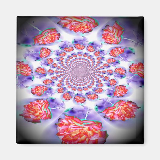 Rosenwirbeln Magnet (Vorne)