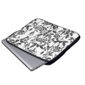 Rosenzeichnung Laptopschutzhülle (Vorne Knopf)