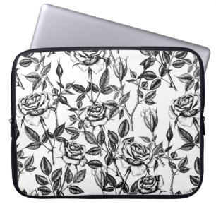 Rosenzeichnung Laptopschutzhülle