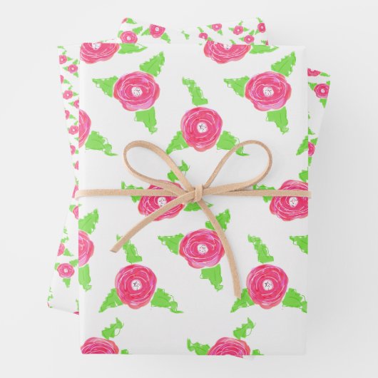 Rosenzieher oder Set für Geschenkgutscheine Geschenkpapier Set (Beispiel)