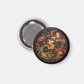 Rosepaint Modern 3 von 6 Magnet (Vorderseite/Rückseite)