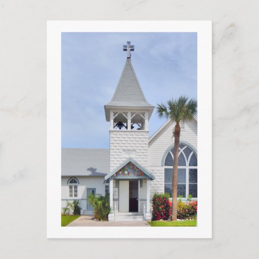 Roser Gedenkkirche, Anna Maria, Florida Postkarte (Vorderseite)