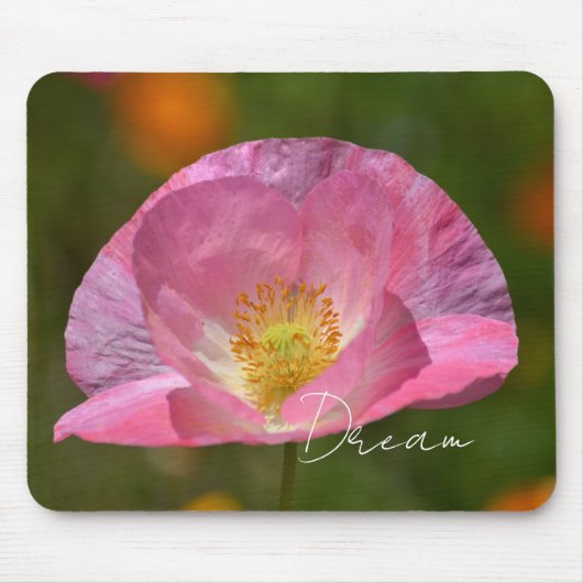 Roser Island-Mohn (von mir fotografiert) Mousepad (Vorne)