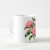 Roser Kamelien-Zweig Kaffeetasse (Vorderseite Links)